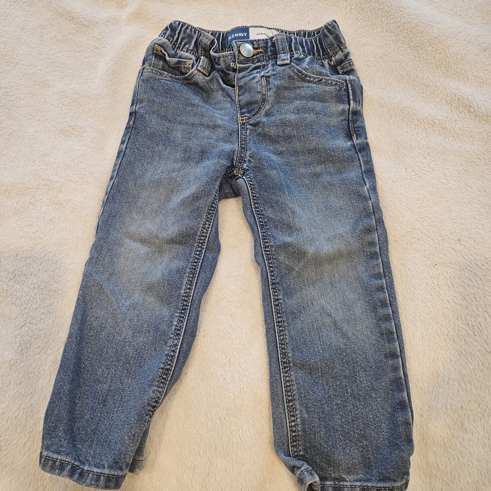 Old Navy Boys Medium Blue Denim Jeans with Elastic Waist 2T